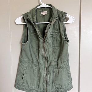 Merona Olive Green Vest - Size XS